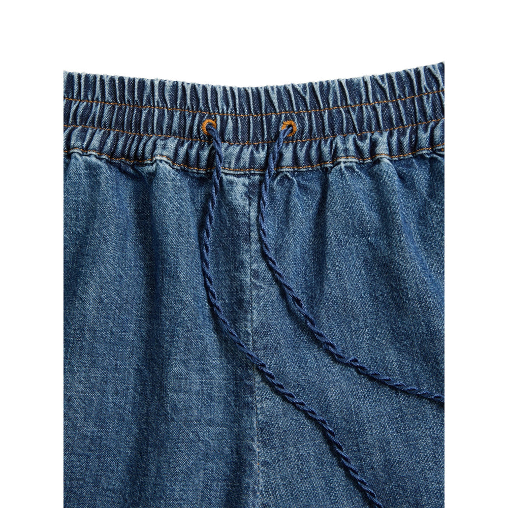 Valentino Blue Shorts - Mini Shorts Women VALENTINO
