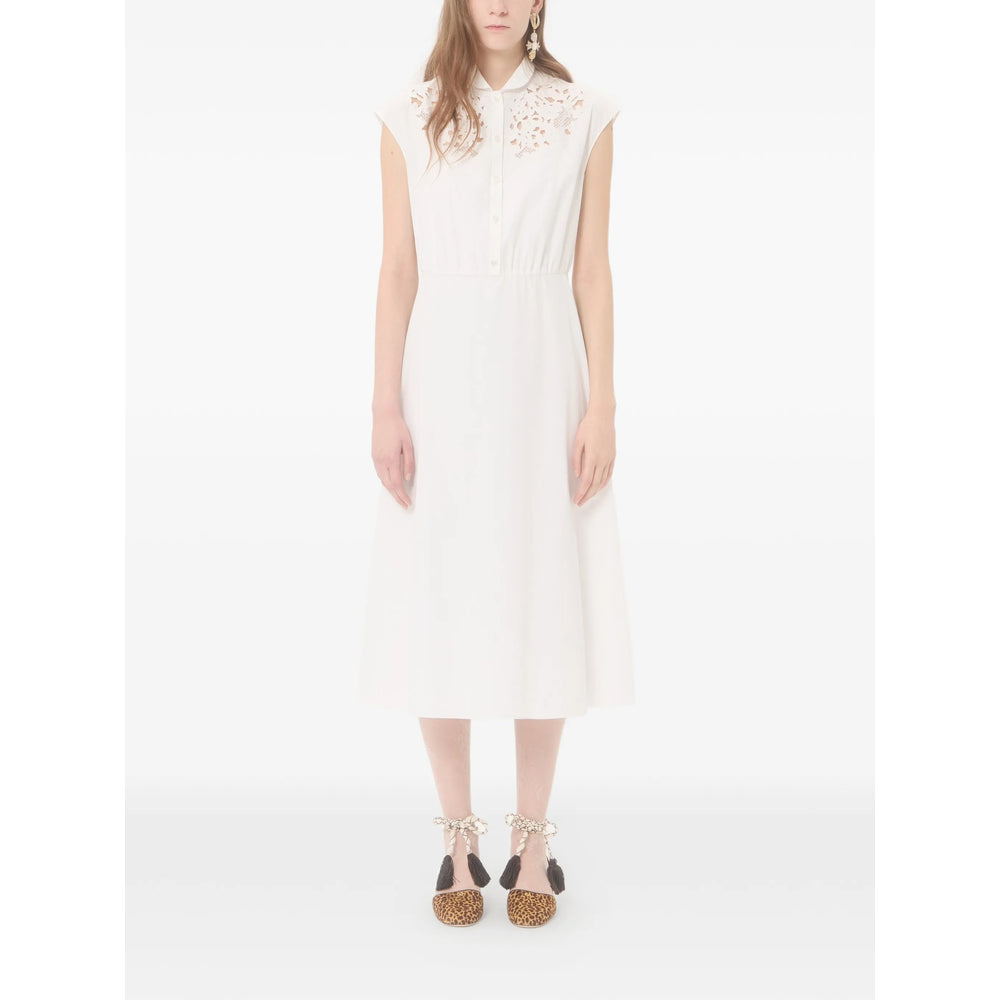Valentino White Dresses - Day Dresses Women VALENTINO