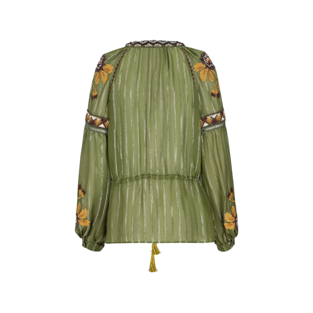 Valentino Green Tops - Blouses Women VALENTINO