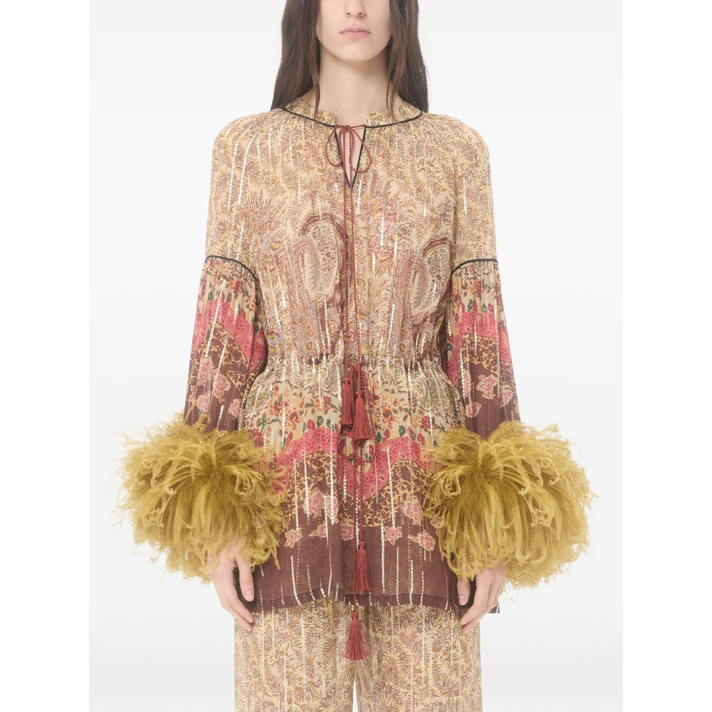 Valentino Neutrals Tops - Blouses Women VALENTINO