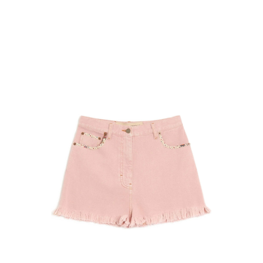 Valentino Pink Denim - Denim Shorts Women VALENTINO