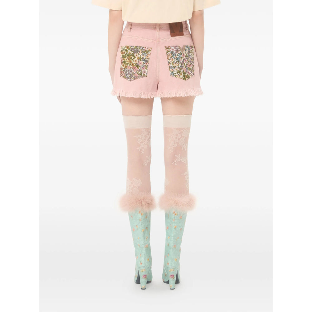 Valentino Pink Denim - Denim Shorts Women VALENTINO