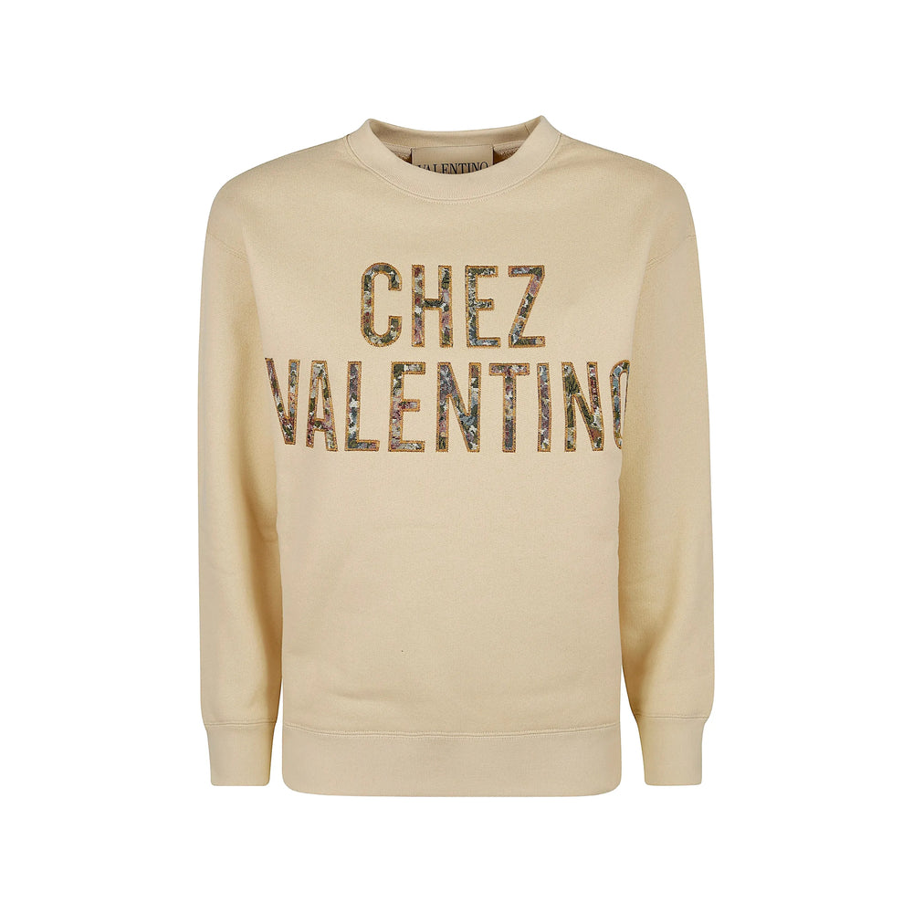 Valentino Neutrals Tops - Sweatshirts Women VALENTINO