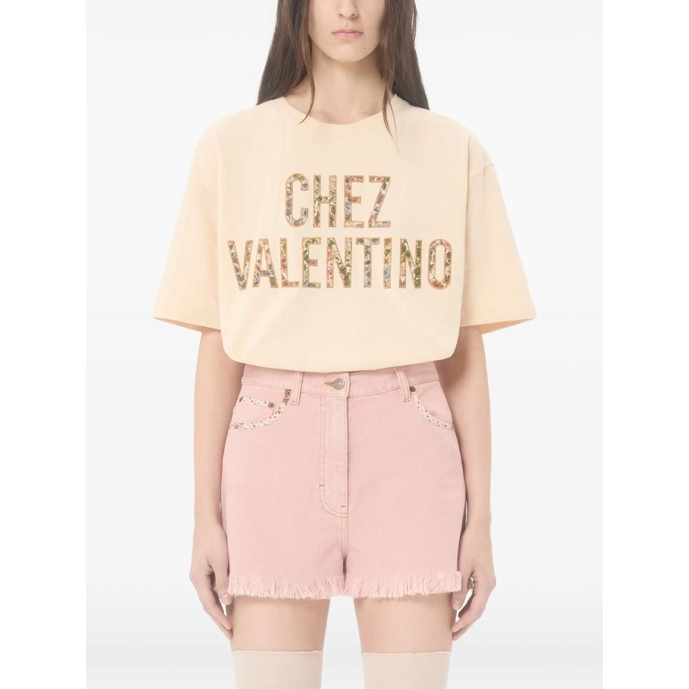 Valentino Neutrals Tops - T-Shirts & Jerseys Women VALENTINO