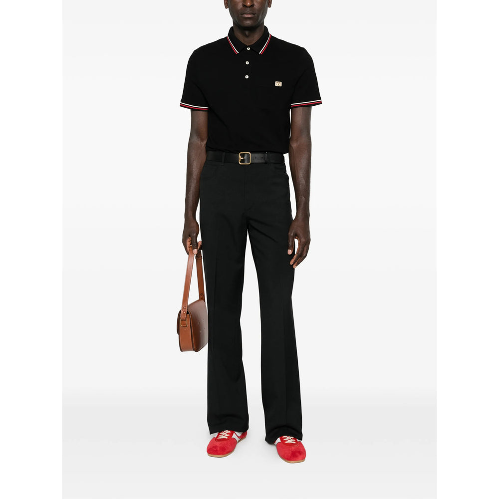 Valentino Black Polo Shirts Men VALENTINO
