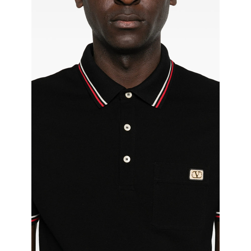 Valentino Black Polo Shirts Men VALENTINO