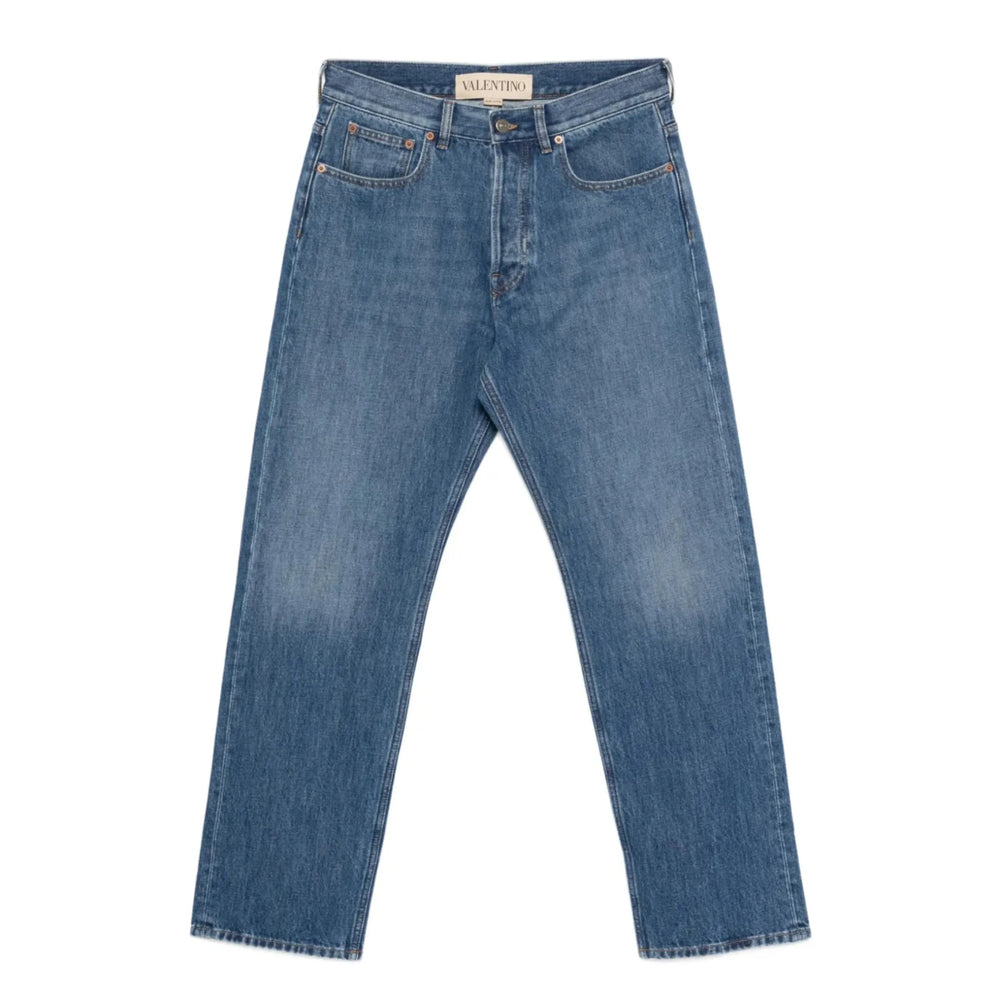 Valentino Blue Denim - Regular & Straight-Leg Jeans Men VALENTINO