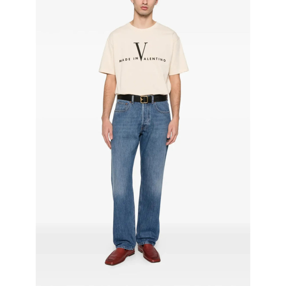 Valentino Blue Denim - Regular & Straight-Leg Jeans Men VALENTINO
