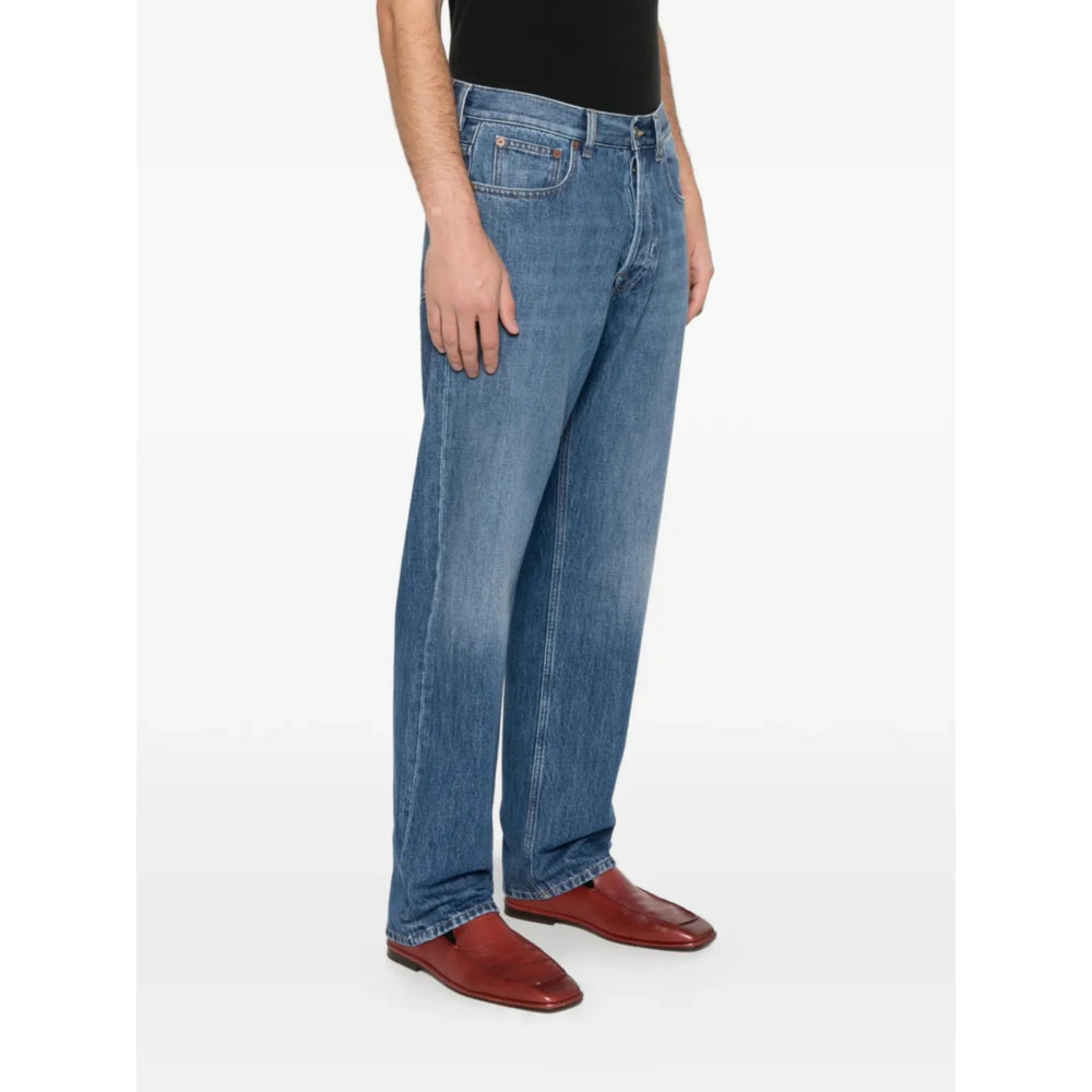 Valentino Blue Denim - Regular & Straight-Leg Jeans Men VALENTINO