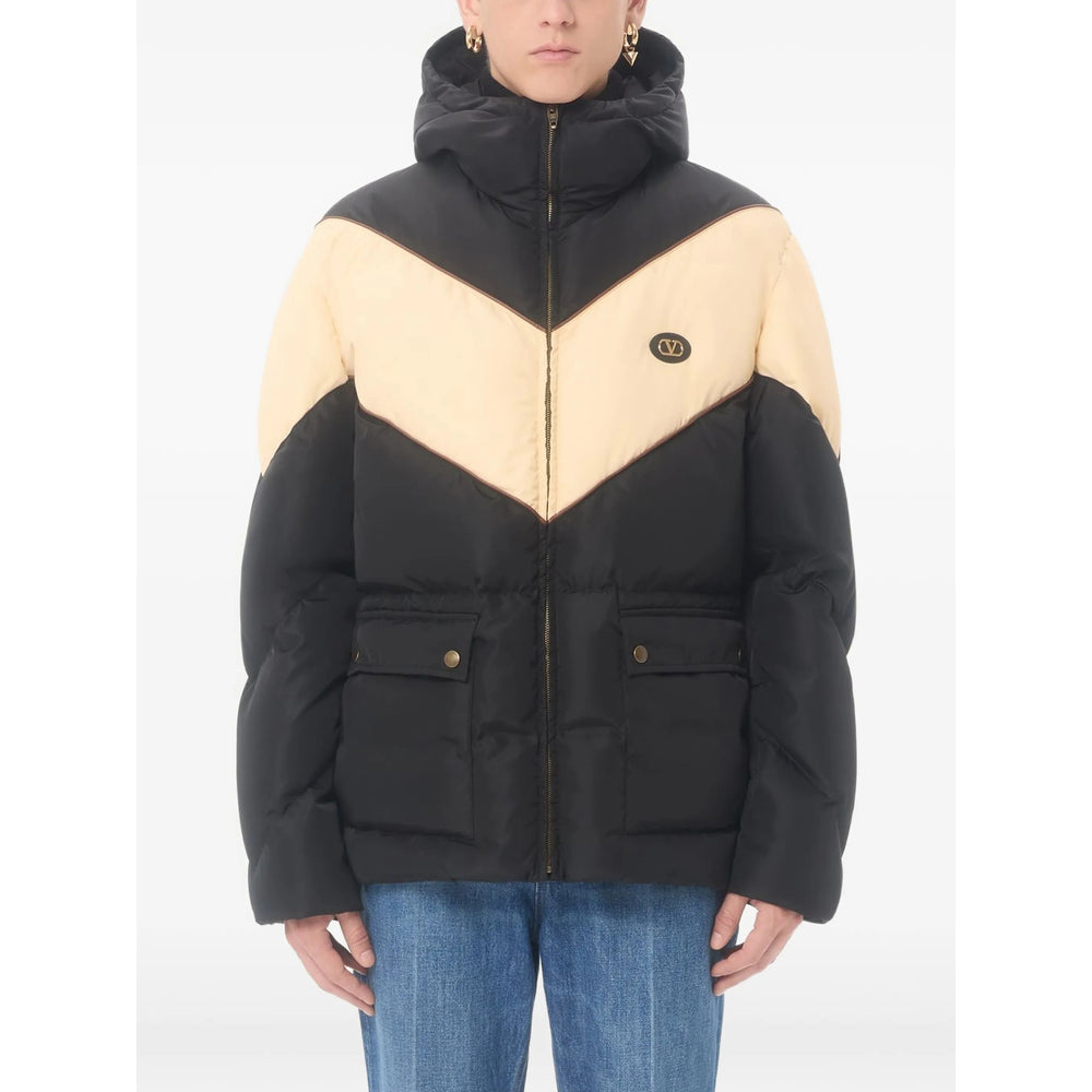 Valentino Black Jackets - Hooded Jackets Men VALENTINO