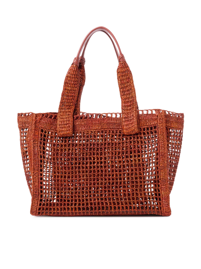 Chloe` Women East-West Summer Banana Tote Bag In Raffia CHLOE