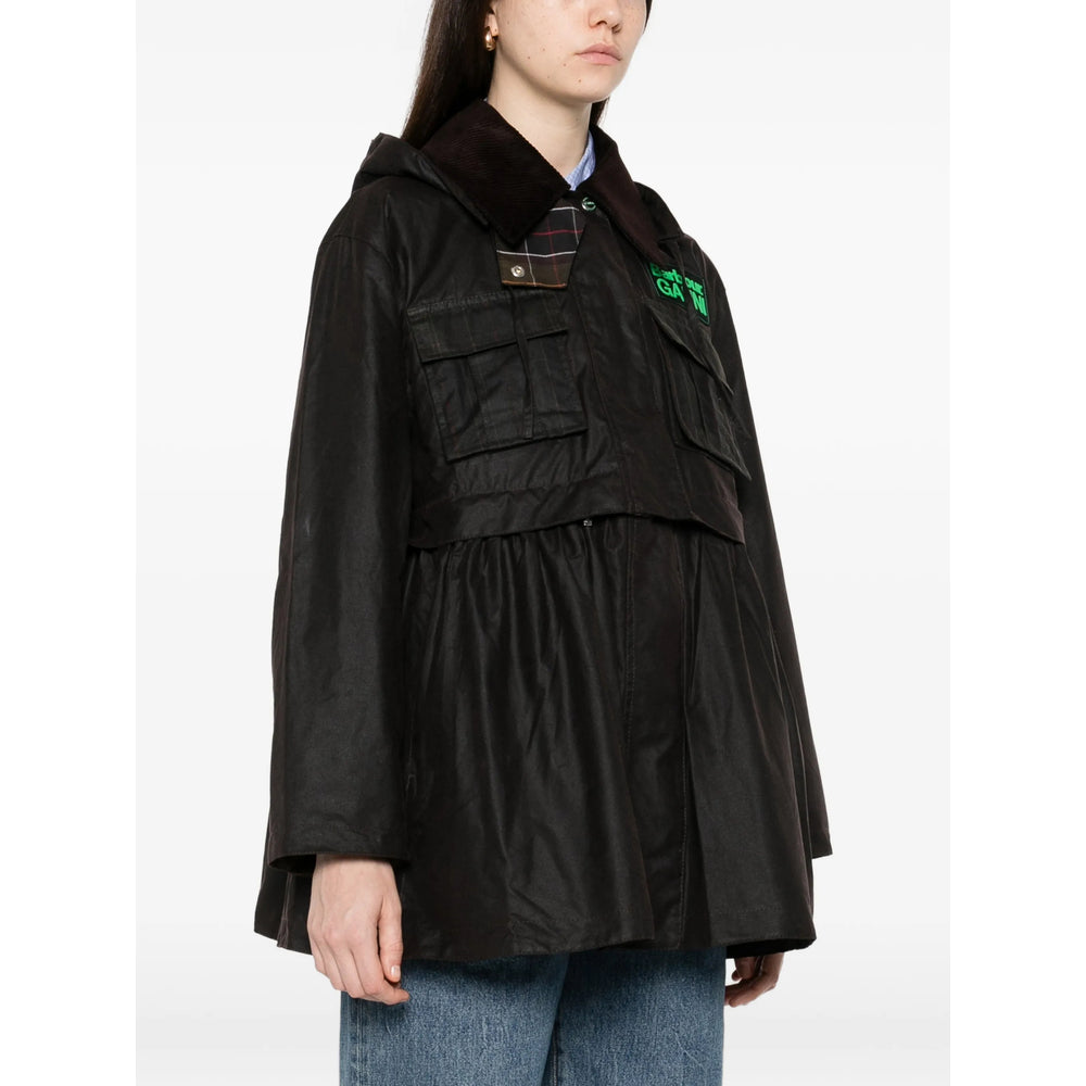 Barbour X Ganni Brown Coats - Parka Coats Women BARBOUR X GANNI
