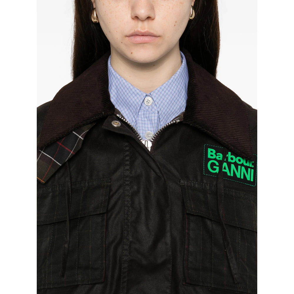 Barbour X Ganni Brown Coats - Parka Coats Women BARBOUR X GANNI