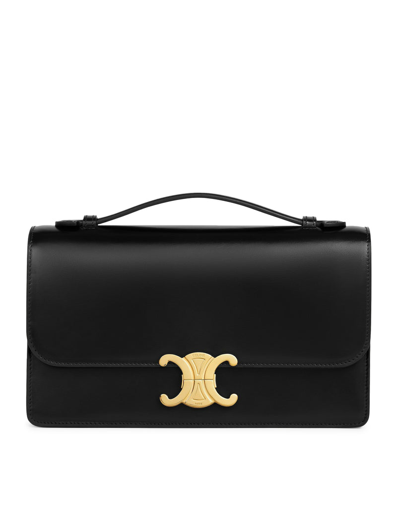 Celine Women Medium Triomphe Folio In Polished Calfskin CELINE