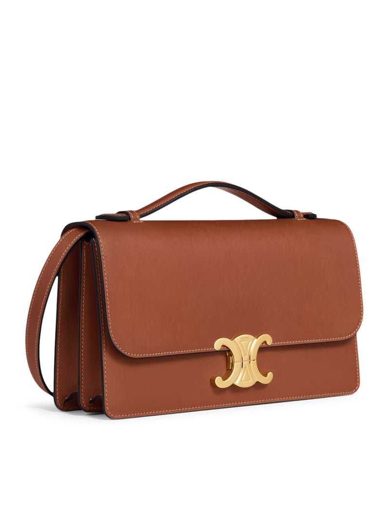 Celine Women Medium Triomphe Folio Bag In Calfskin CELINE