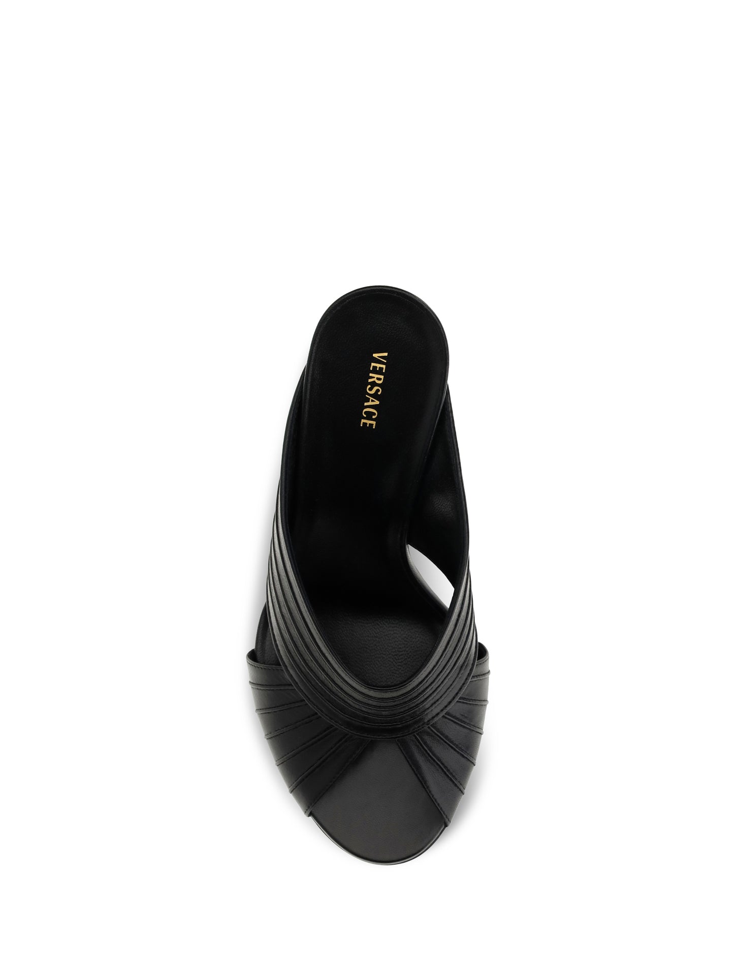 Versace Women Gianni Nappa Leather Mules VERSACE