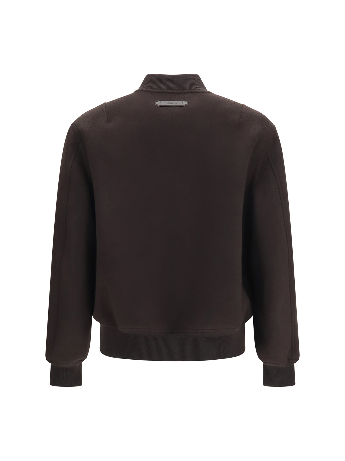 Brioni Men Wool And Cashmere Zip-Up Bomber Jacket BRIONI