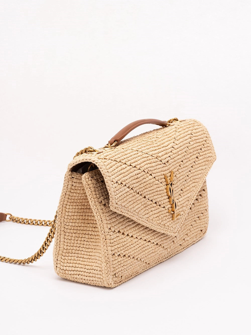 Saint Laurent Women `Loulou` Medium Raffia Bag SAINT LAURENT