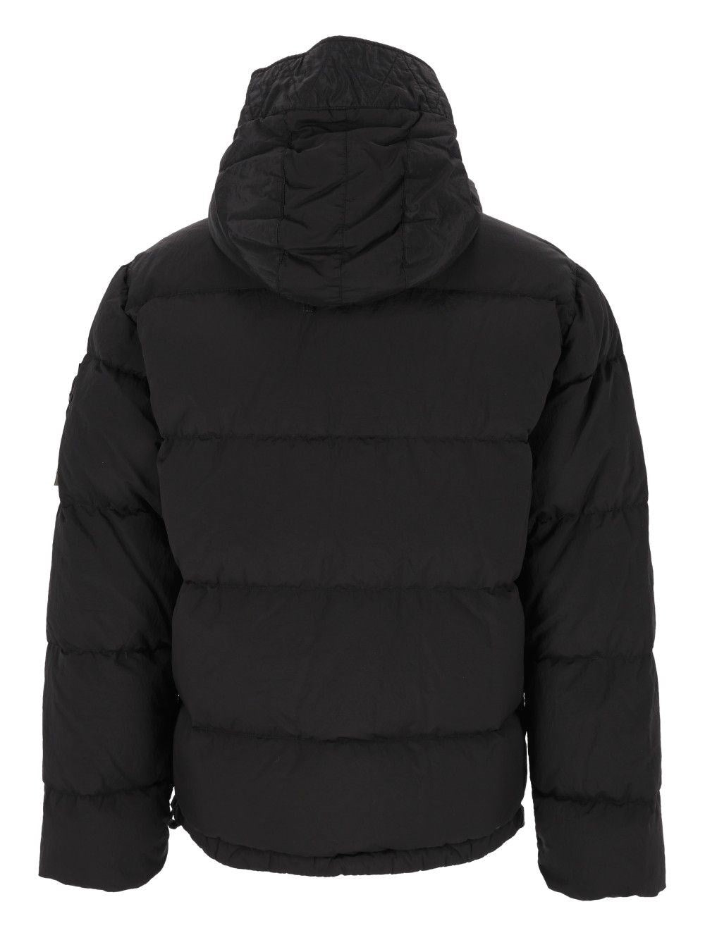 Stone Island Men Hooded Down Jacket In Nylon Metal Fabric STONE ISLAND