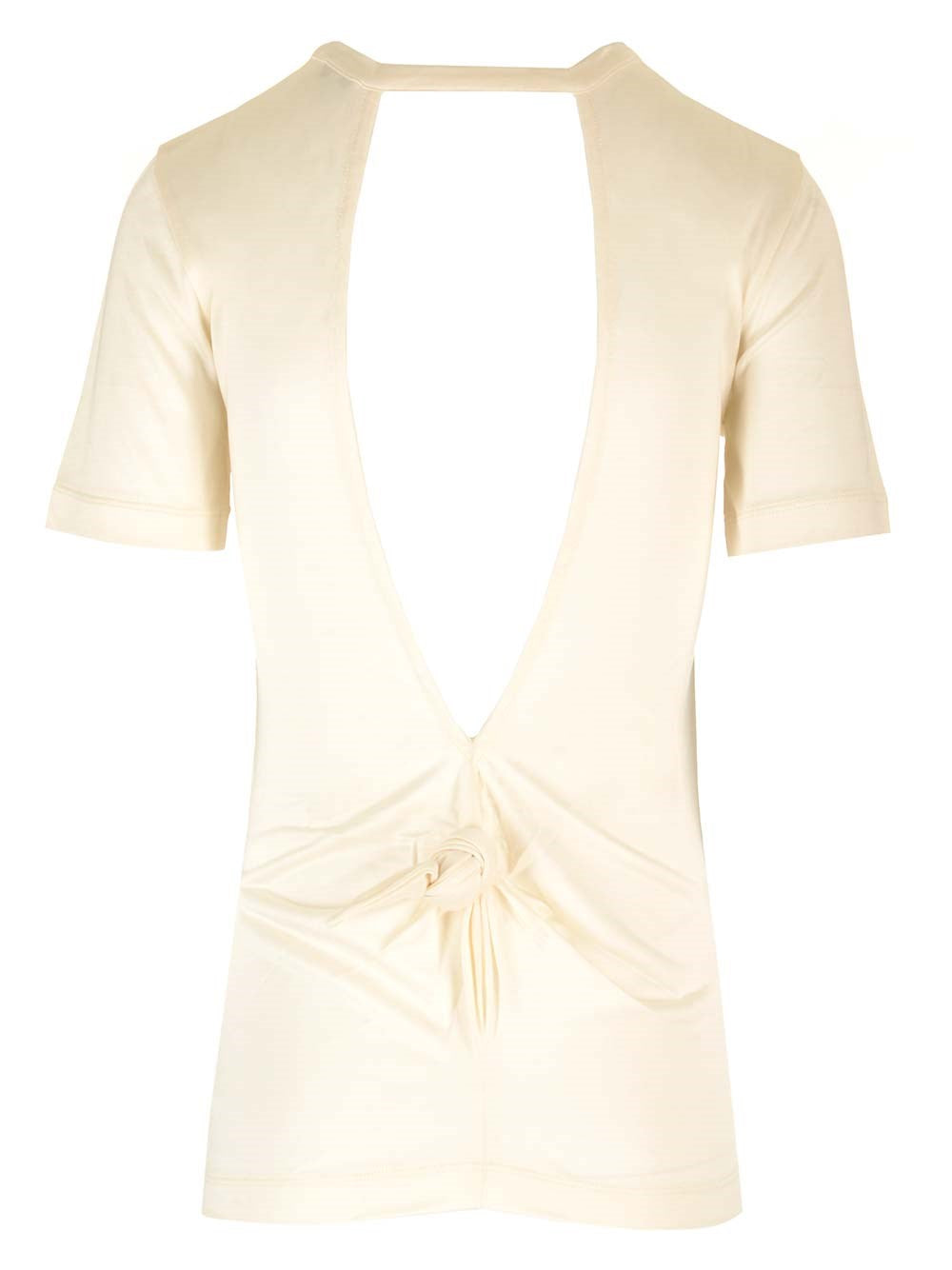 Loewe Women Silk And Viscose Top With Knot LOEWE