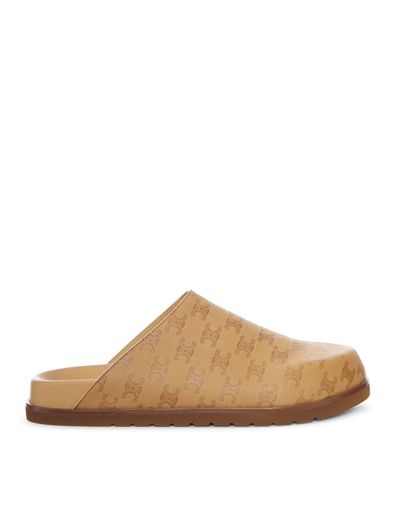 Celine Men Leather Clogs With Monogram Pattern CELINE