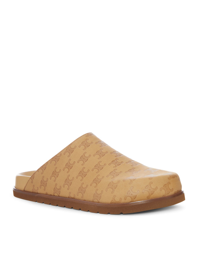 Celine Men Leather Clogs With Monogram Pattern CELINE