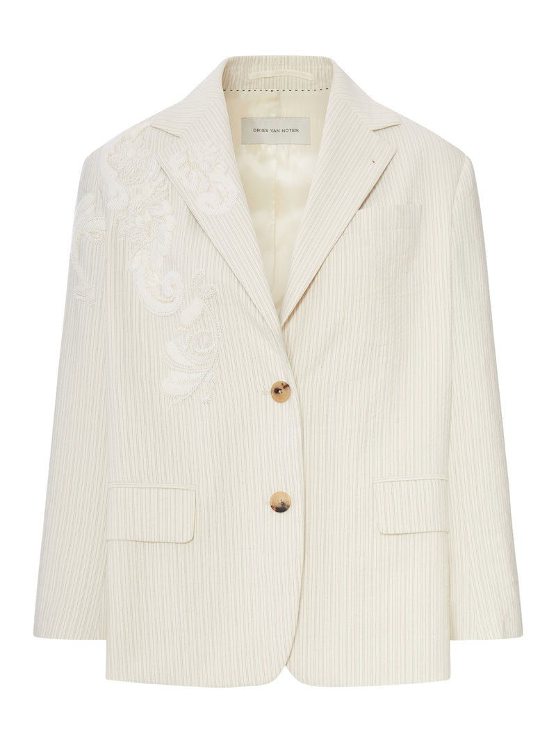 Dries Van Noten Women Single-Breasted Jacket With Floral Embroidery DRIES VAN NOTEN
