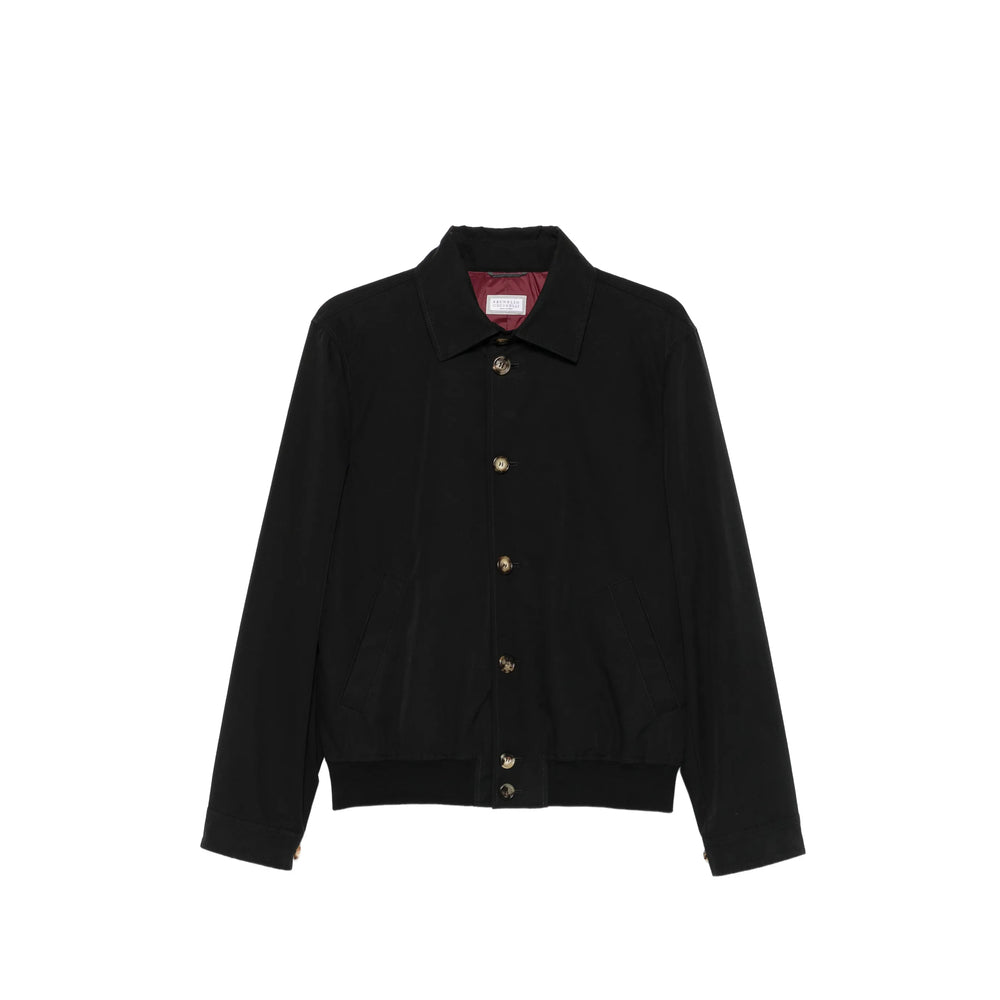 Brunello Cucinelli Black Jackets - Bomber Jackets Men BRUNELLO CUCINELLI