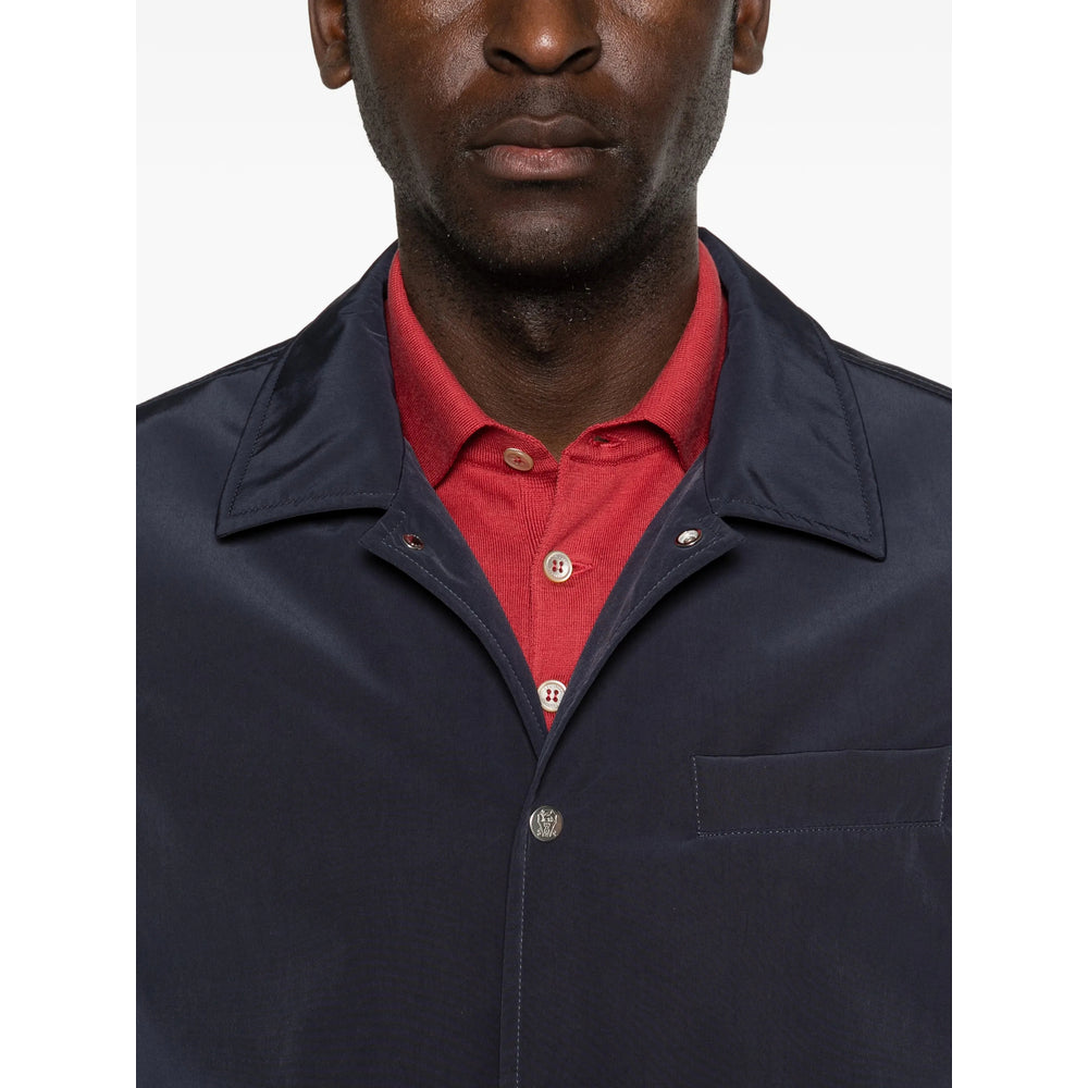 Brunello Cucinelli Blue Jackets - Padded & Down Jackets Men BRUNELLO CUCINELLI