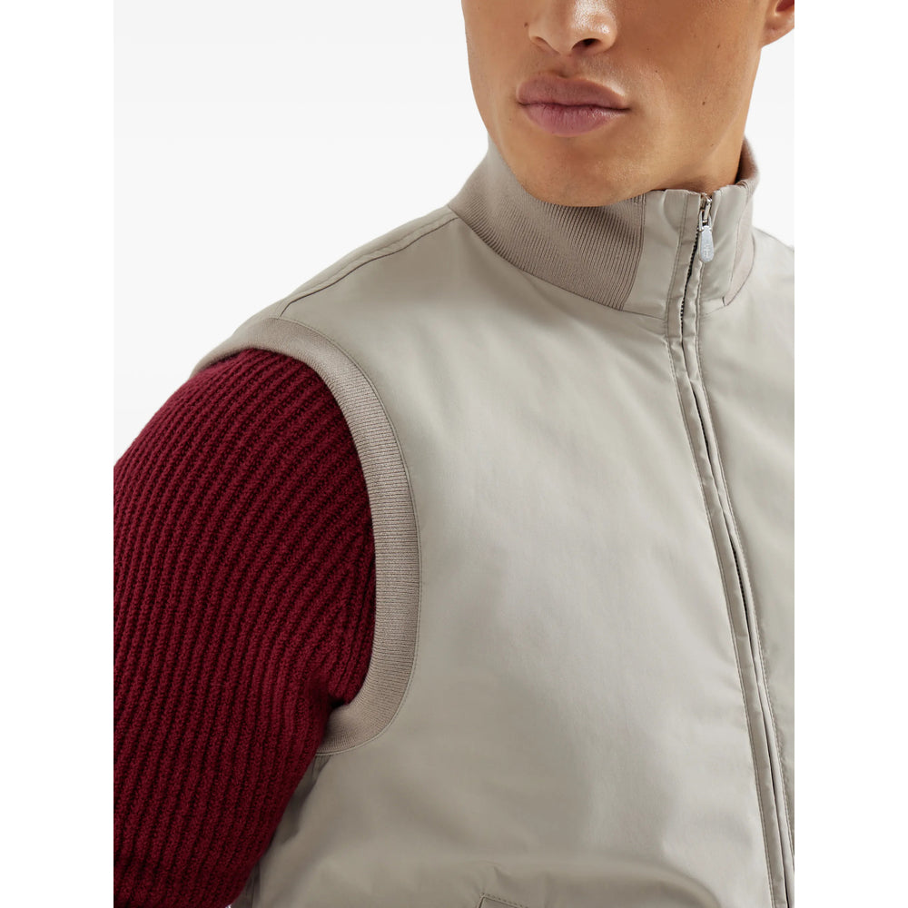 Brunello Cucinelli Neutrals Jackets - Waistcoats & Gilets Men BRUNELLO CUCINELLI