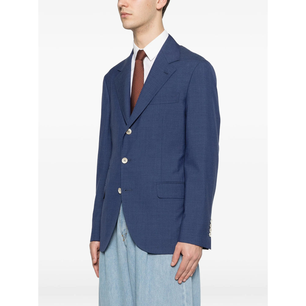 Brunello Cucinelli Blue Jackets - Suit & Dinner Jackets Men BRUNELLO CUCINELLI