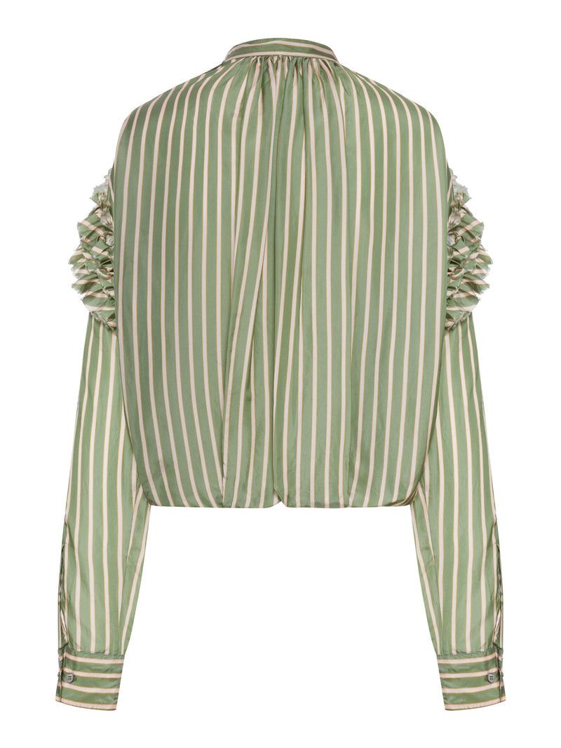 Dries Van Noten Women Striped Blouse With Ruffles DRIES VAN NOTEN
