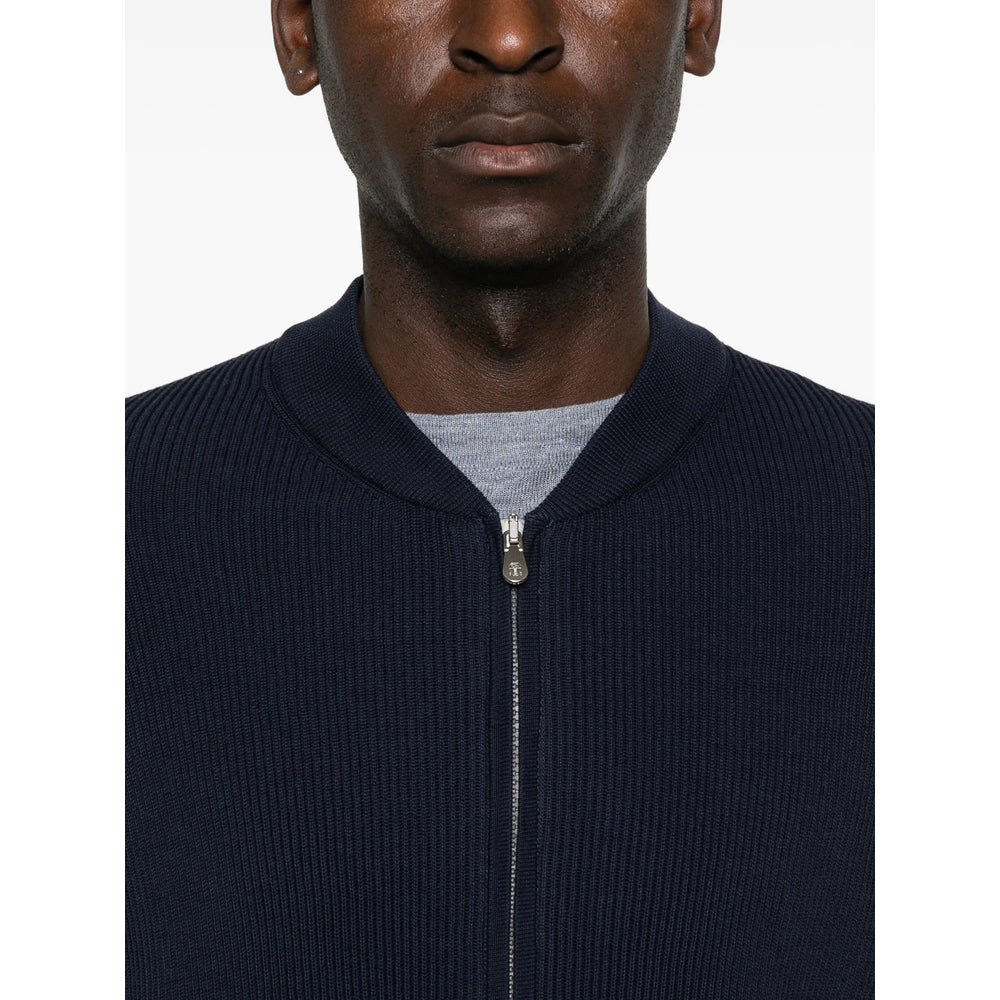 Brunello Cucinelli Blue Sweaters & Knitwear - Jumpers Men BRUNELLO CUCINELLI