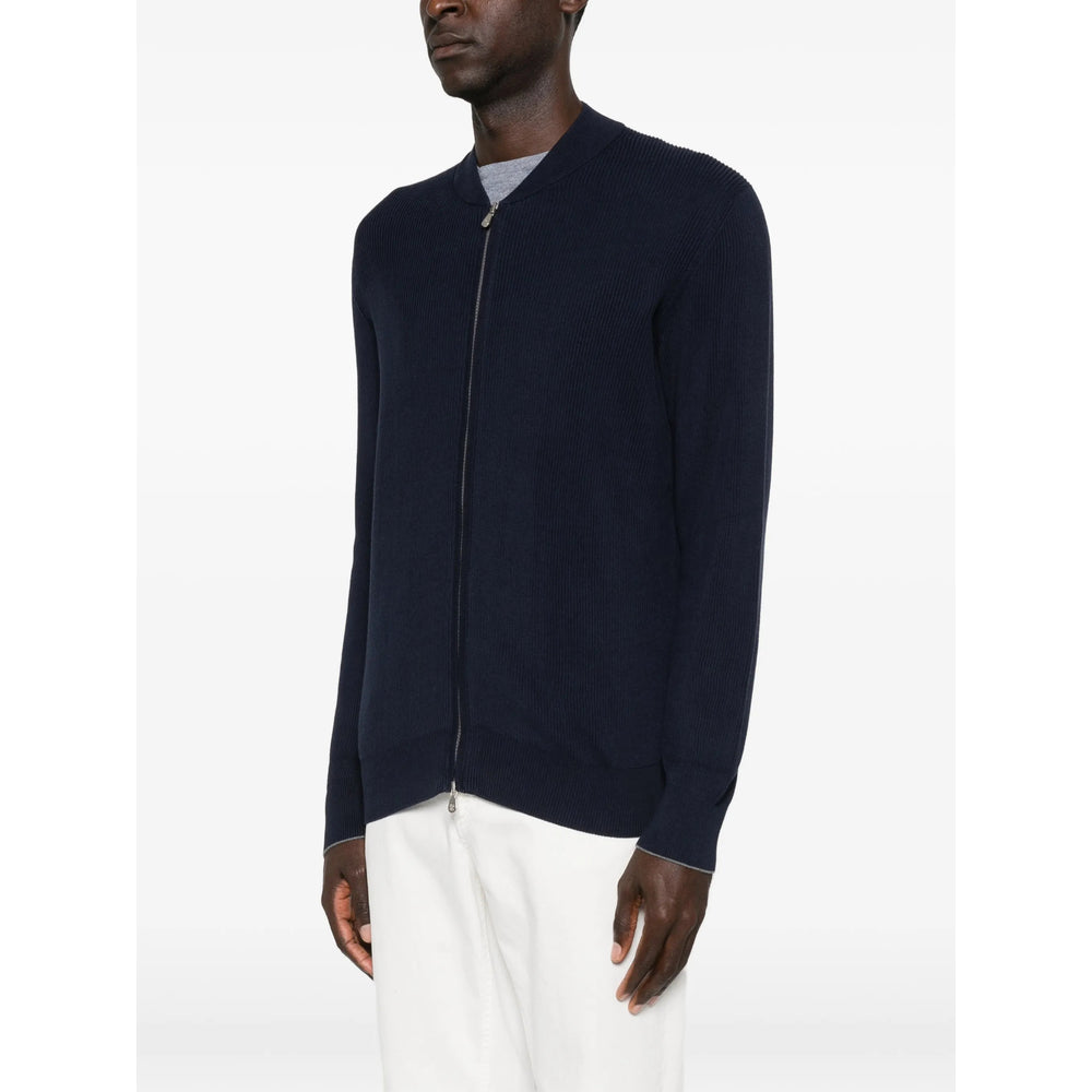Brunello Cucinelli Blue Sweaters & Knitwear - Jumpers Men BRUNELLO CUCINELLI