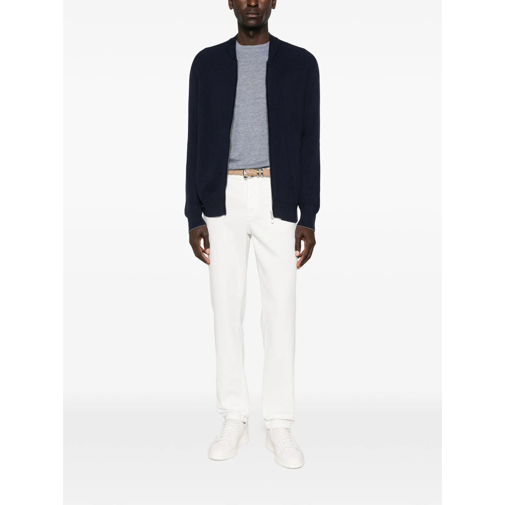 Brunello Cucinelli Blue Sweaters & Knitwear - Jumpers Men BRUNELLO CUCINELLI