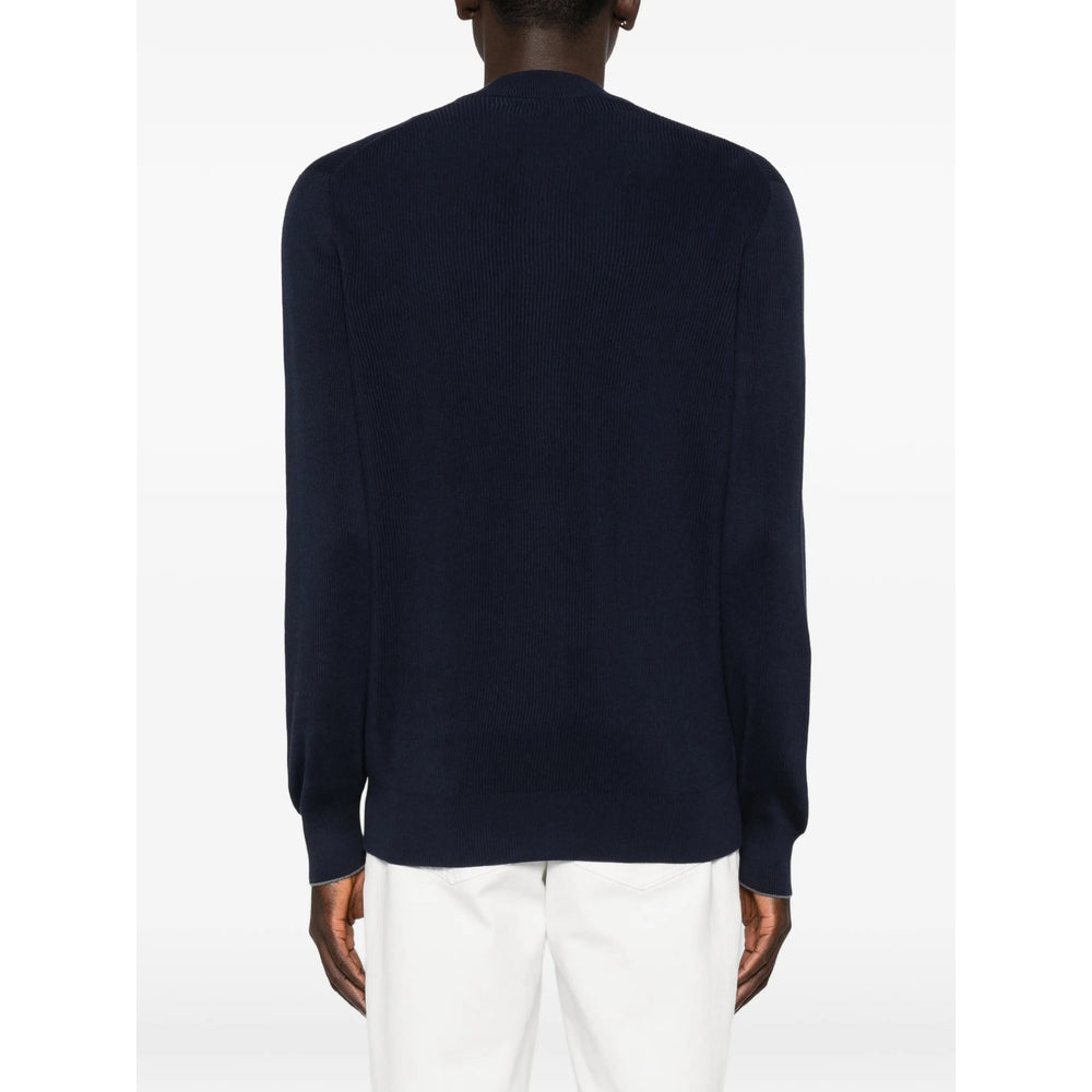 Brunello Cucinelli Blue Sweaters & Knitwear - Jumpers Men BRUNELLO CUCINELLI