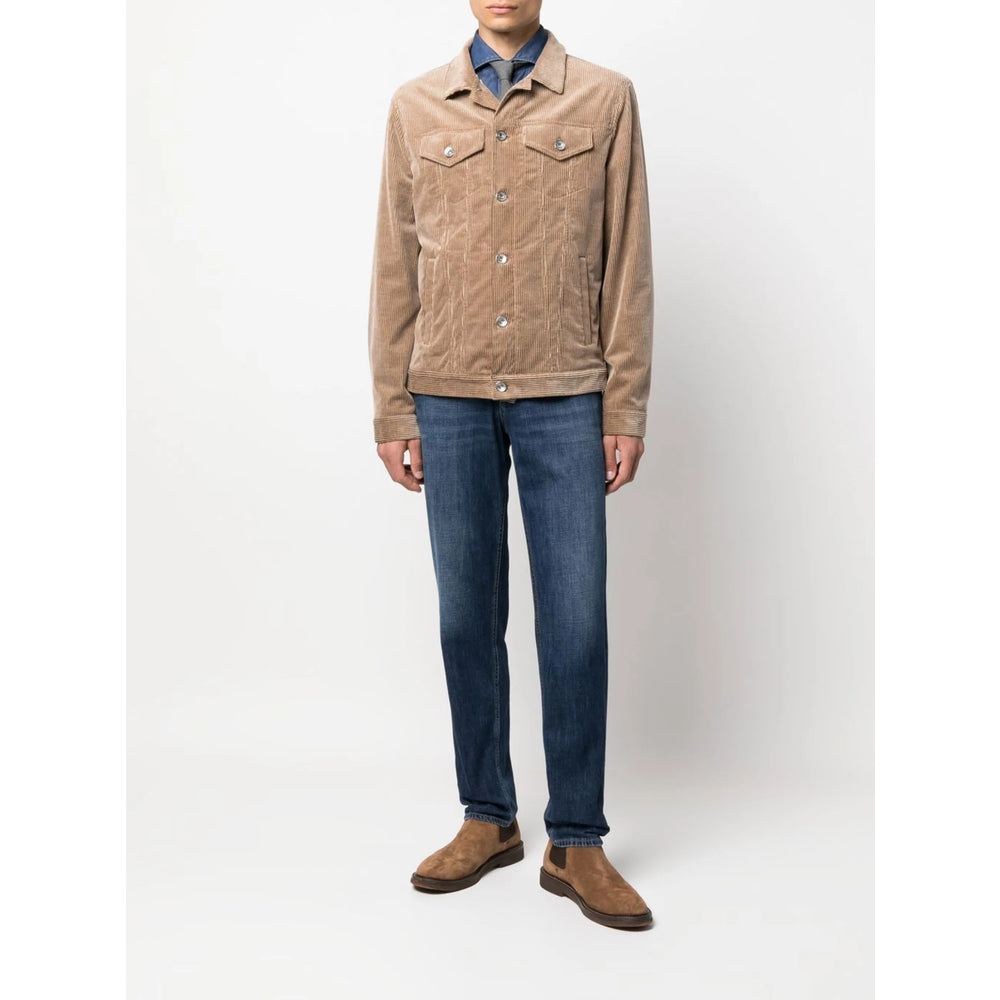 Brunello Cucinelli Blue Shirts Men BRUNELLO CUCINELLI