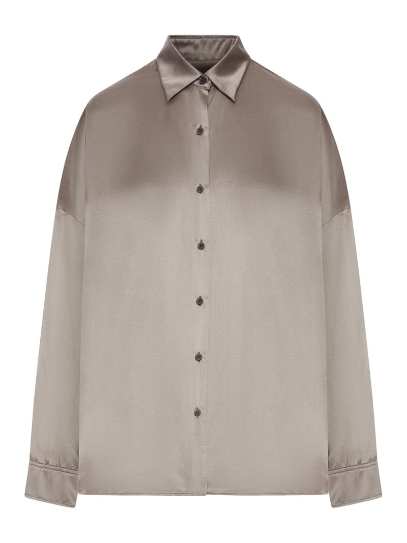 Dries Van Noten Women Satin-Effect Silk Shirt DRIES VAN NOTEN