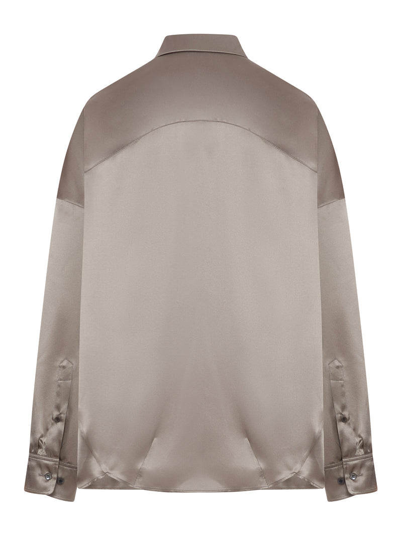 Dries Van Noten Women Satin-Effect Silk Shirt DRIES VAN NOTEN