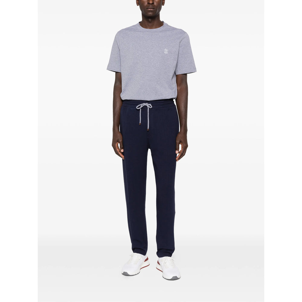 Brunello Cucinelli Grey T-Shirts & Vests - T-Shirts Men BRUNELLO CUCINELLI