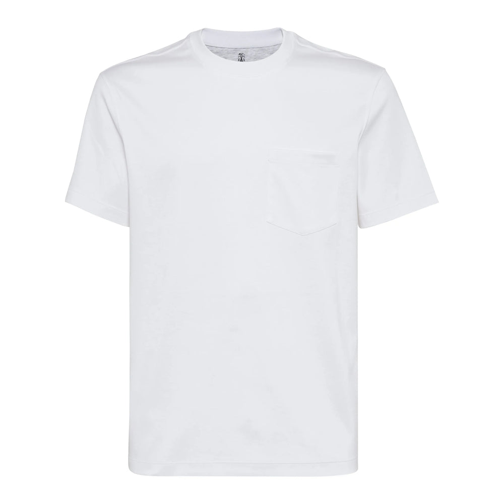 Brunello Cucinelli White T-Shirts & Vests - T-Shirts Men BRUNELLO CUCINELLI