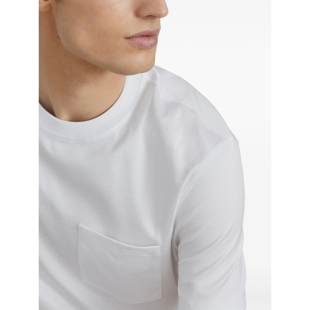 Brunello Cucinelli White T-Shirts & Vests - T-Shirts Men BRUNELLO CUCINELLI