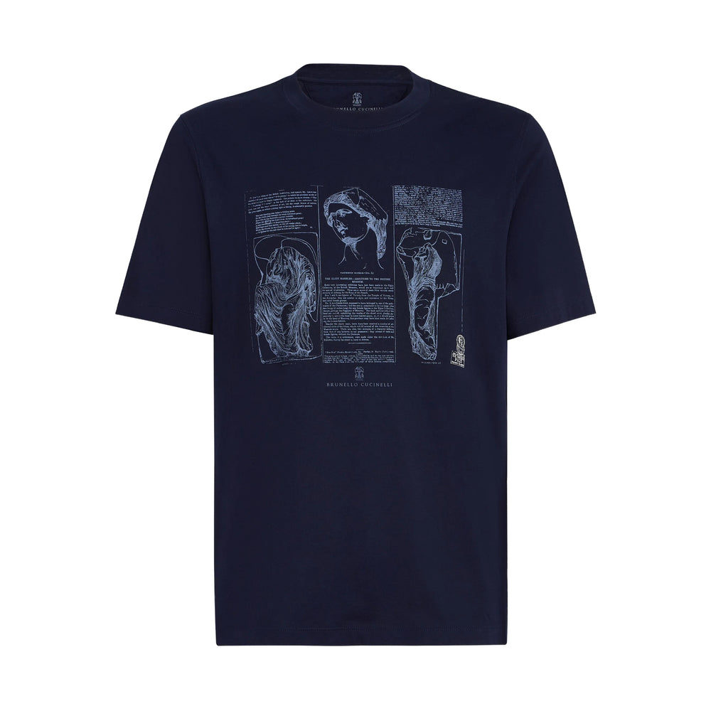 Brunello Cucinelli Blue T-Shirts & Vests - T-Shirts Men