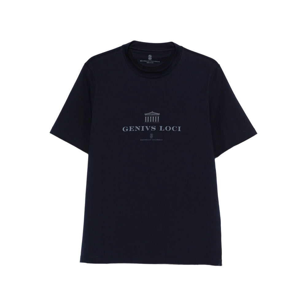 Brunello Cucinelli Blue T-Shirts & Vests - T-Shirts Men BRUNELLO CUCINELLI