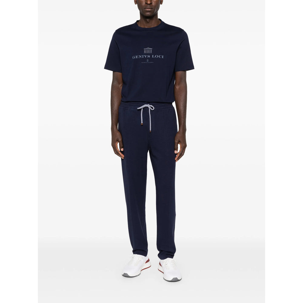 Brunello Cucinelli Blue T-Shirts & Vests - T-Shirts Men BRUNELLO CUCINELLI
