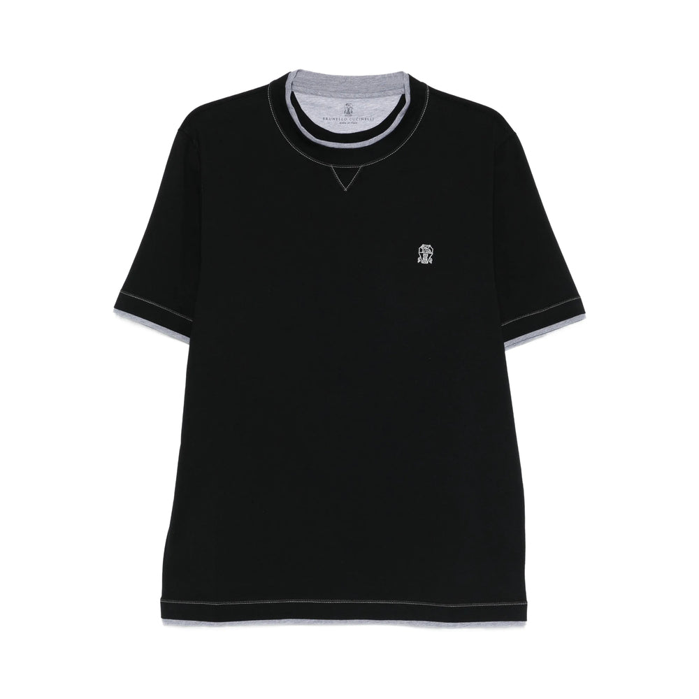 Brunello Cucinelli Black T-Shirts & Vests - T-Shirts Men