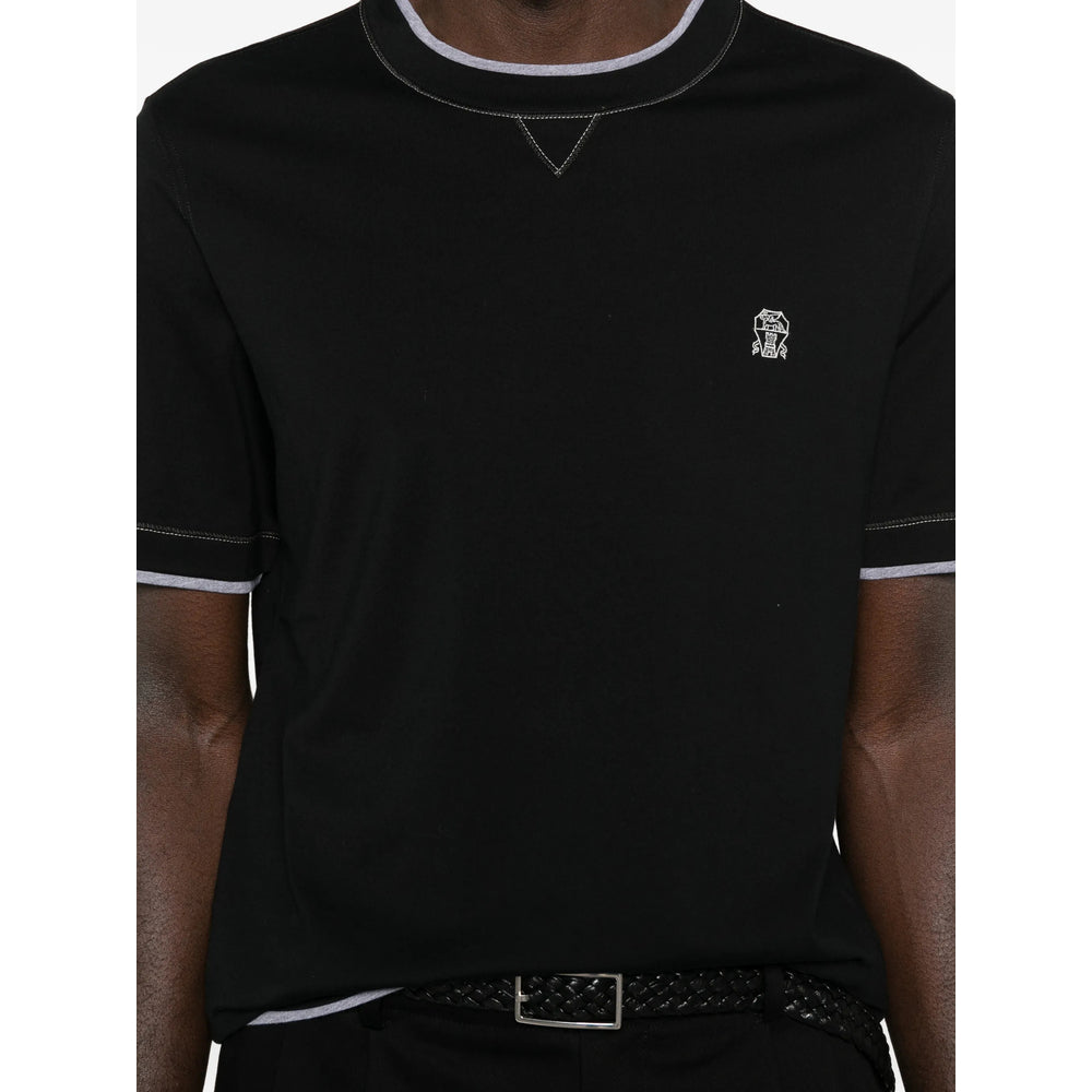 Brunello Cucinelli Black T-Shirts & Vests - T-Shirts Men
