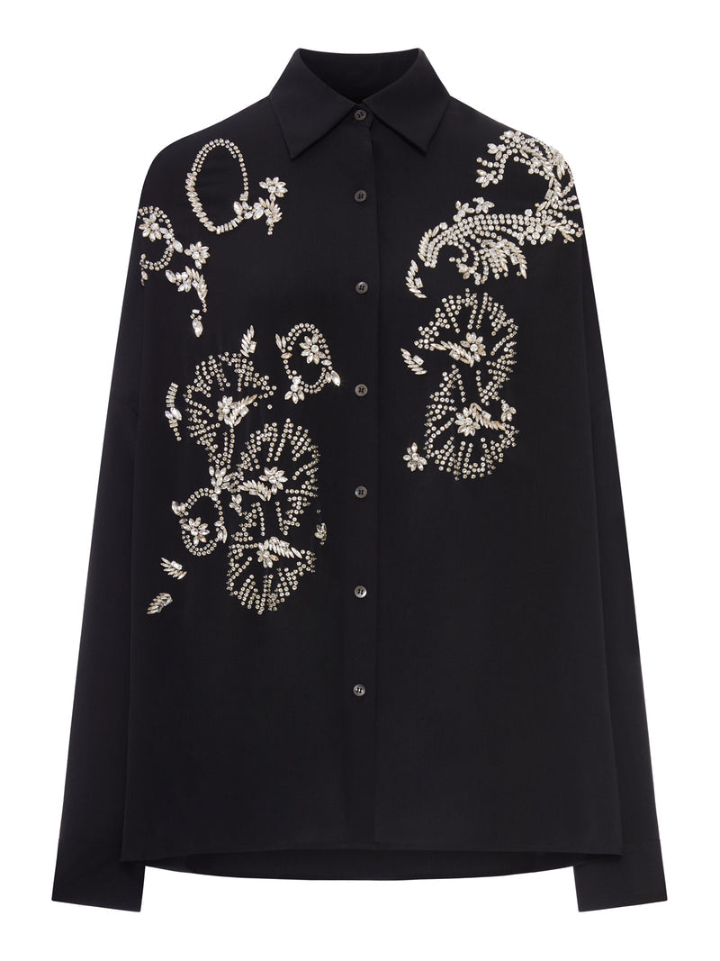 Dries Van Noten Women Oversized Shirt With Jewel Embroidery DRIES VAN NOTEN