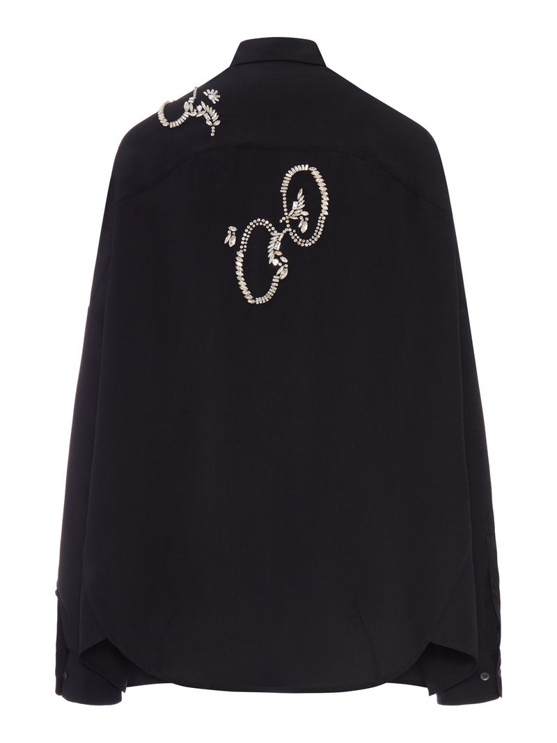 Dries Van Noten Women Oversized Shirt With Jewel Embroidery DRIES VAN NOTEN