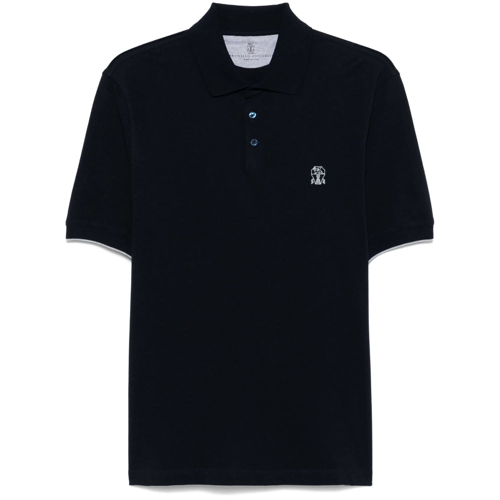 Brunello Cucinelli Blue Polo Shirts Men BRUNELLO CUCINELLI